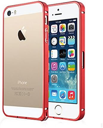 Labor's Day Gift Sale Chintek CK-MC100 Many Color Many Colors Shock Absorbers Multiple Colors Fashionable Style Slim Design Metal Case For iPhone 5 iPhone 5S (Red)