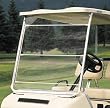 Classic Portable Golf Car Windshield - Clear