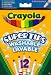 Crayola Supertips Washable - Pack of 12