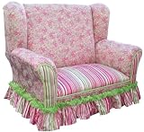 Product details for Angel Song Hot Stuff Wingback Girl's Loveseat Chair