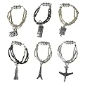 World Travel Magnetic Wine Glass Charms