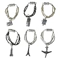 World Travel Magnetic Wine Glass Charms