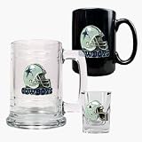 Review Great American Products  / Dallas Cowboys 15 oz. Tankard, 15 oz. Ceramic Mug and 2 oz. Shot Glass Set (Helmet Logo)
