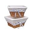 Honey Basket Set with White Waffle Liner