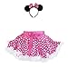 Miki & Mini Polka Dots 2 Layers Tutu Ruffle Trim & Headband Set