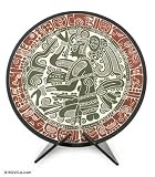 Ceramic plate, 'High Priest of the Maya'