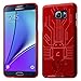 Galaxy Note 5 Case, Cruzerlite Bugdroid Circuit Case Compatible for Samsung Galaxy Note 5 - Retail Packaging - Red