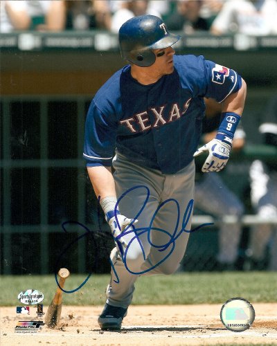 Hank Blalock Signed Texas Rangers Hitting 8x10 Photo