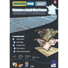 Memory Map Pyrenees South West France Premium (PC)