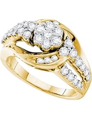 1.01CTW DIAMOND FLOWER RING