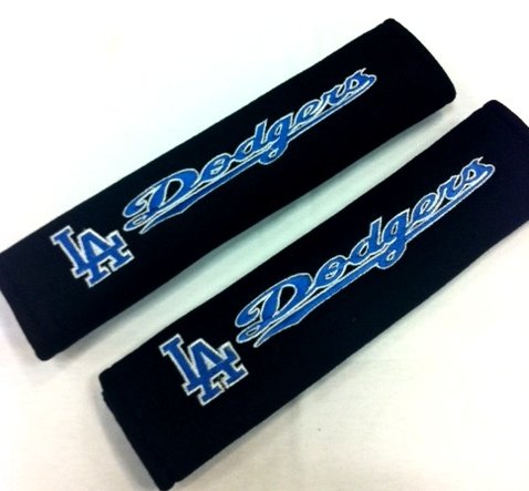 LA Dodgers Seat Belt Cover Shoulder Pad (2 pcs) - Embroidered Logo