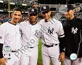 Jorge Posada, Mariano Rivera, Derek Jeter,& Andy Pettitte Final Game At Yankee Stadium 2008 10x8