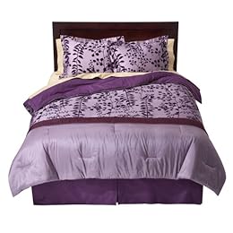 Product Image Home Flocked Comforter Set - Purple