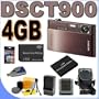 Sony Cybershot DSC-T900 12.1 MP Digital Camera w/4x Optical Zoom and Super SteadyShot Image Stabilization (Bronze) 2GB BigVALUEInc Accessory Saver NPBD1 Battery Bundle