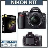 Nikon D40 Digital SLR Camera Outfit, with 18-55mm f/3.5-5.6G ED II AF-S DX Zoom Nikkor Lens - USA Warranty & Nikon Capture NX2 Photo Editing Software, Full Version, for Macintosh & Windows