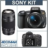 Sony Alpha DSLR-A300 Digital SLR Camera with 18 - 70mm Lens, 10.2 Megapixel & 2.7 LCD Screen & Sony 75-300mm f/4.5-5.6 a SLR Telephoto Zoom Lens