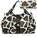 XL Brown Giraffe Designer Inspired Animal Print Handbag Purse Bag Tote