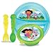 Munchkin Dora the Explorer 10 Piece Reusable Meal Time Set