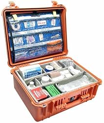 Pelican 1550EMS Orange Case with EMS Accessory Set