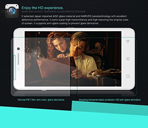 Lenovo Vibe P1m Screen Protector, Dimike 9H Anti-Scratch Anti-Explosion Tempered Glass Protective Film Screen Protector for Lenovo Vibe P1m (9H 0.33mm)