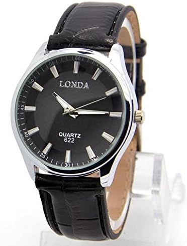 Mc Mall Christmas sale High Quality Leather Strap Watch Men Fashion Sports Quartz Analog Wrist Watch londa-24