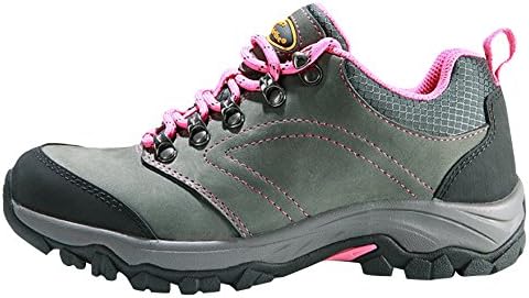 YMHW Women's Outdoor Fashion Low Cut Waterproof Anti-slip Climbing Hiking Shoes Rose red 36EU