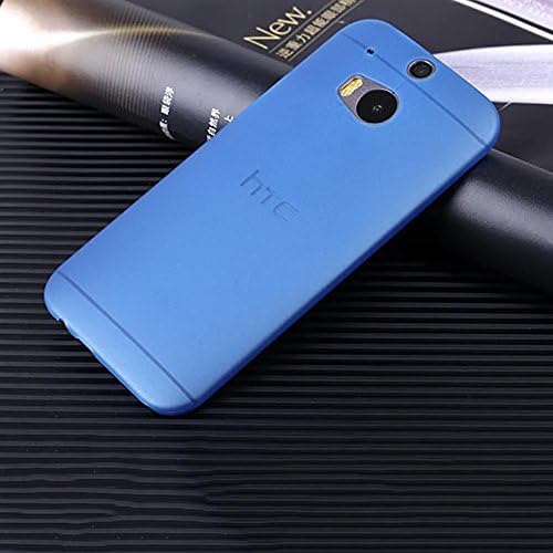 HTC 1 One M8 Case, Wellingsale® [Slendicity Series] 0.3MM Ultra Thin Ultrathin Protective Cover, Simple Light and Sleek and Slender - Blue