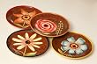 4 Assorted: Field of Flowers Dessert Plates