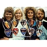 guitar picks Abba Signed Autographed 500 Limited Edition Guitar Pick Set Display guitar picks