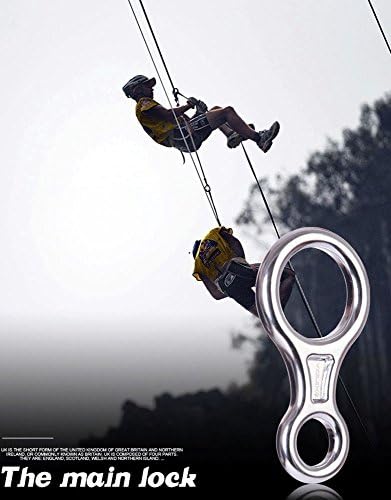 Outdoor climbing equipment 8 words ring slow descent drop falling protection device downhill equipment