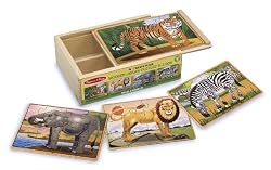 Melissa & Doug Deluxe Zoo in a Box Jigsaw Puzzles