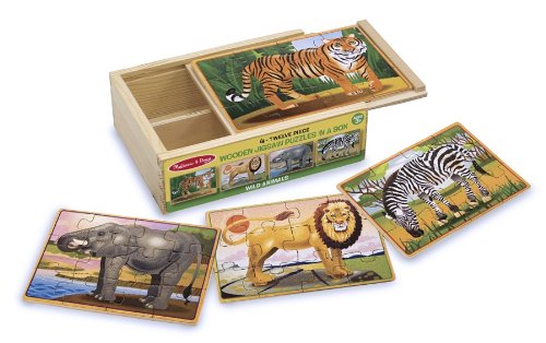 Melissa & Doug Deluxe Zoo in a Box Jigsaw Puzzles