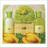Mango & Lime Collection - 250ml Shower Gel, 250ml Body Lotion, 150g Moisturising Soap & EVA Body Puff