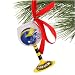 Michigan Wolverines Hand-Painted Mini Wine Glass Christmas Ornament