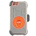 iPhone 6S Case, iPhone 6 Case (4.7 inch),ULAK Rugged Shockproof Hybrid Protective Case with Swivel Belt Clip Hard Holster Case Kickstand for iPhone 6/6S 4.7inch (Grey/Orange)