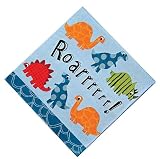 Meri Meri Roarrrrrr Dinosaur 5-Inch Small Napkins, 20-Pack
