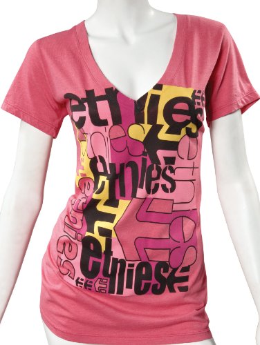 Etnies Damen Shirt BROADWAY VNECK TEE, PINK/HEATHER, M, 4230001286 Preisvergleich