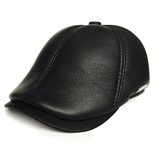 Lethmik leather flat hat gatsby newsboy cap cabbie ivy …