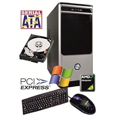 EinsteigerPC: Komplettsystem mit Klavierlack Design Geh�use Asrock N68-C-S Athlon AM3 145 Sempron mit 2,8GHz, 2048MB-RAM DDR3, Gro�e Festplatte mit 500GB-SATA, Grafik Geforce 7025 mit 512MB, DVD-Brenner, Sound, LAN, inkl. Maus und Tastatur + Betriebssystem Windows Microsoft XP Professional