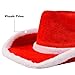 Funny Party Hats Santa Cowboy Hat – Christmas Hats Funny – Santa Costume Accessories