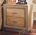 Nightstand Contemporary Style Ivory Finish