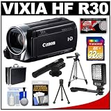 Buy Canon Vixia HF R30 Flash Memory 1080p HD Digital Video Camcorder with 32GB Card +... by Canon