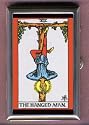 THE HANGED MAN TAROT CARD, COIN GUITAR PICK PILL BOX