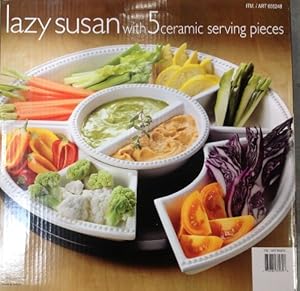 lazy susan serving ceramic pieces dog bar picnic buffet kitchen toppings dining nacho putting perfect