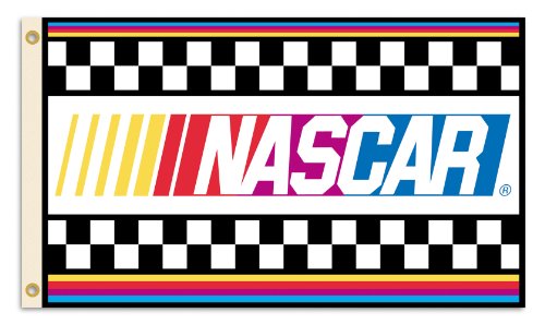 NASCAR with Stripes Banner Flag