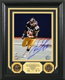 Rod Woodson Framed Autographed/Hand Signed Pittsburgh Steelers 2009 Hall of Fame Induction 24KT Gold Coin 8x10 Photo Mint