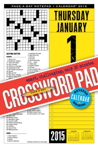 Crossword Page-a-Day Notepad and 2015 Calendar