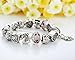 BAMOER Fashion Lover Sisters Charms Beads Bracelet For Women Girls 3 Size 7.09