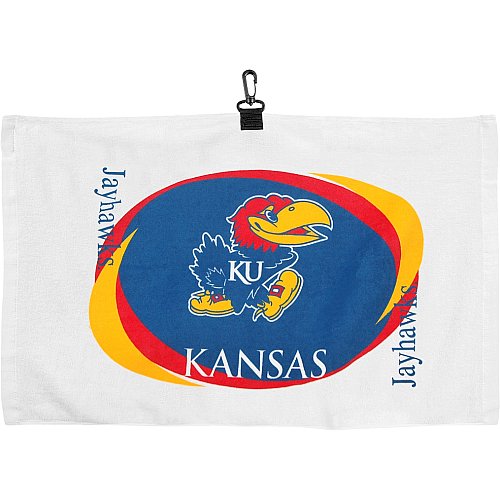 Team Effort Kansas Jayhawks Printed Hemmed Towel - Kansas Jayhawks One Size