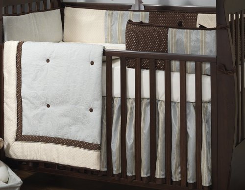 Park Avenue Baby 4 Piece Crib Bedding Set by Lambs and Ivy Park Avenue Baby 4 Piece Crib Bedding Set by Lambs and Ivy